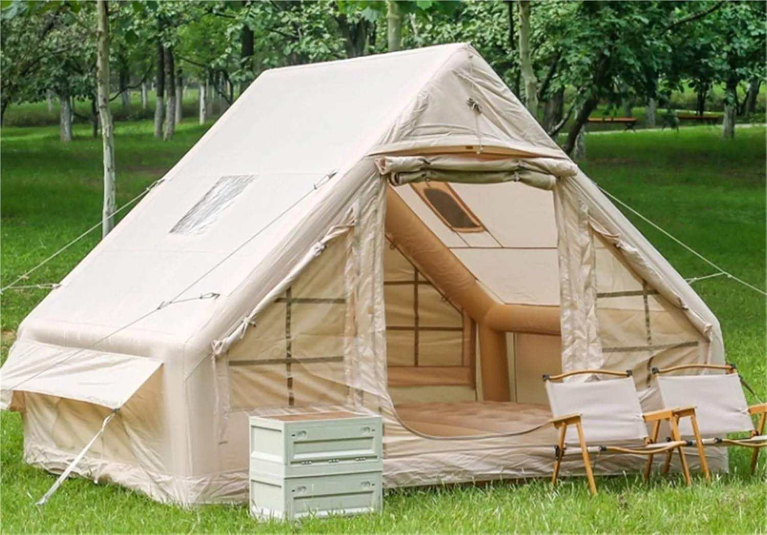 Travel Outdoor Camping Ridge Inflatable Tent Windproof and Rainproof Camping Tent
