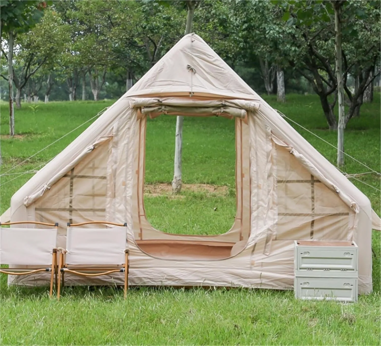 Travel Outdoor Camping Ridge Inflatable Tent Windproof and Rainproof Camping Tent