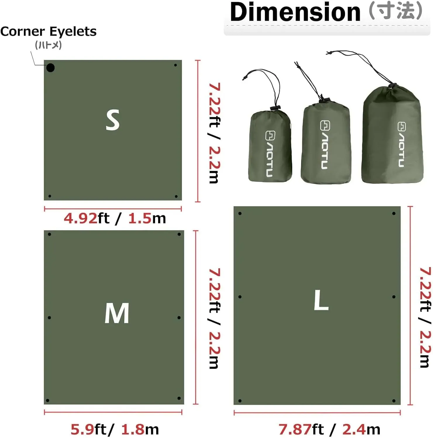 Travel Picnic Blanket Compact Packable Blankets Waterproof - Pocket Camping Tarp for Outdoor, Hiking, Backyard, Hammock Rain Fly, Beach Mat, Tent Footprint, Sunshade or Ground Cloth