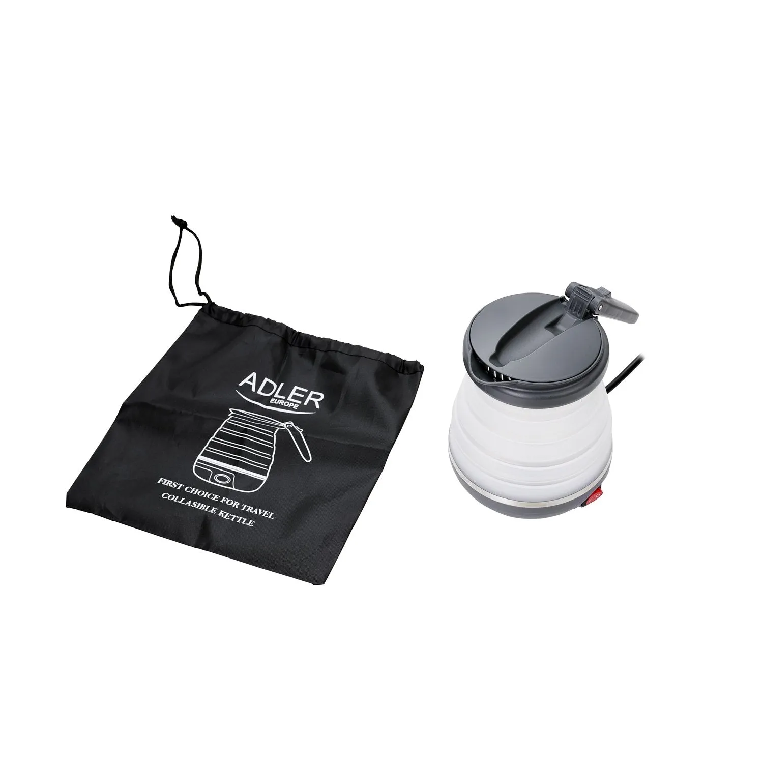 Travel silicone kettle Adler AD 1279 foldable 0.6L 750W