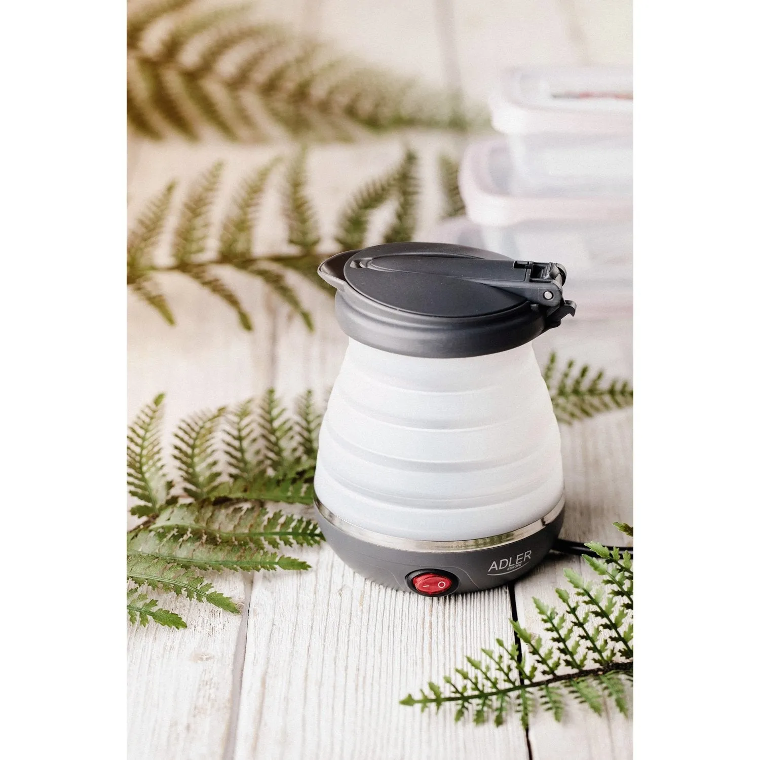 Travel silicone kettle Adler AD 1279 foldable 0.6L 750W