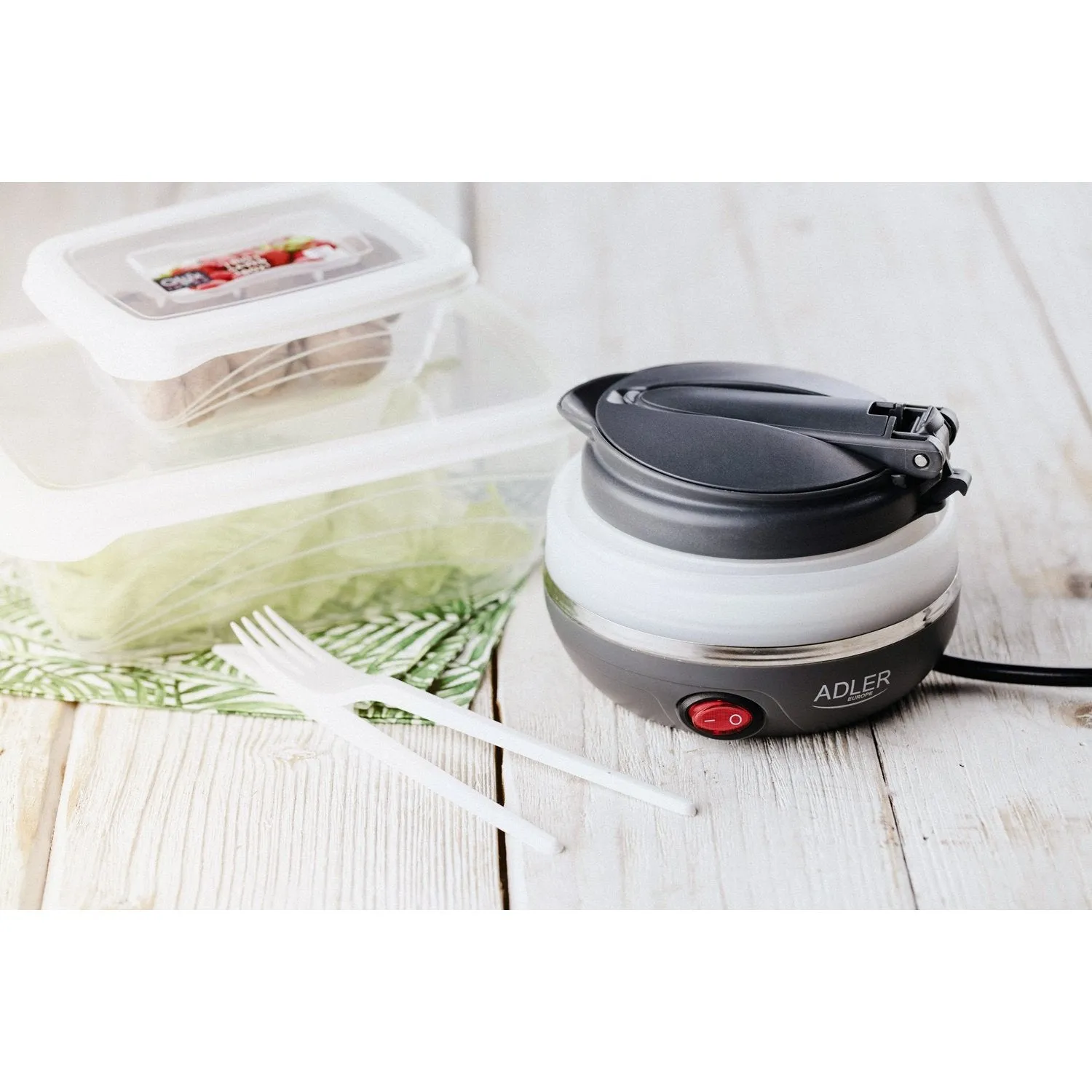 Travel silicone kettle Adler AD 1279 foldable 0.6L 750W