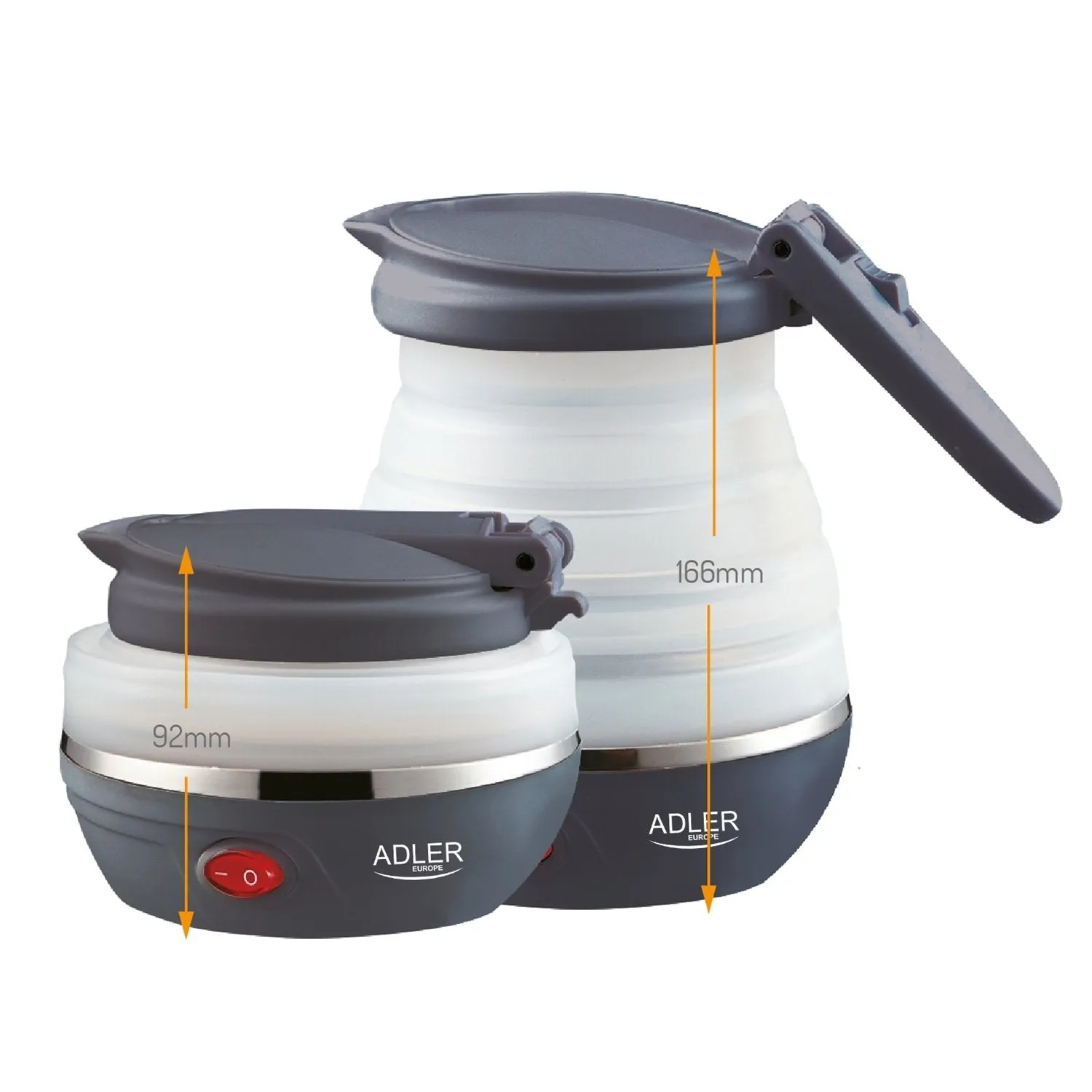 Travel silicone kettle Adler AD 1279 foldable 0.6L 750W