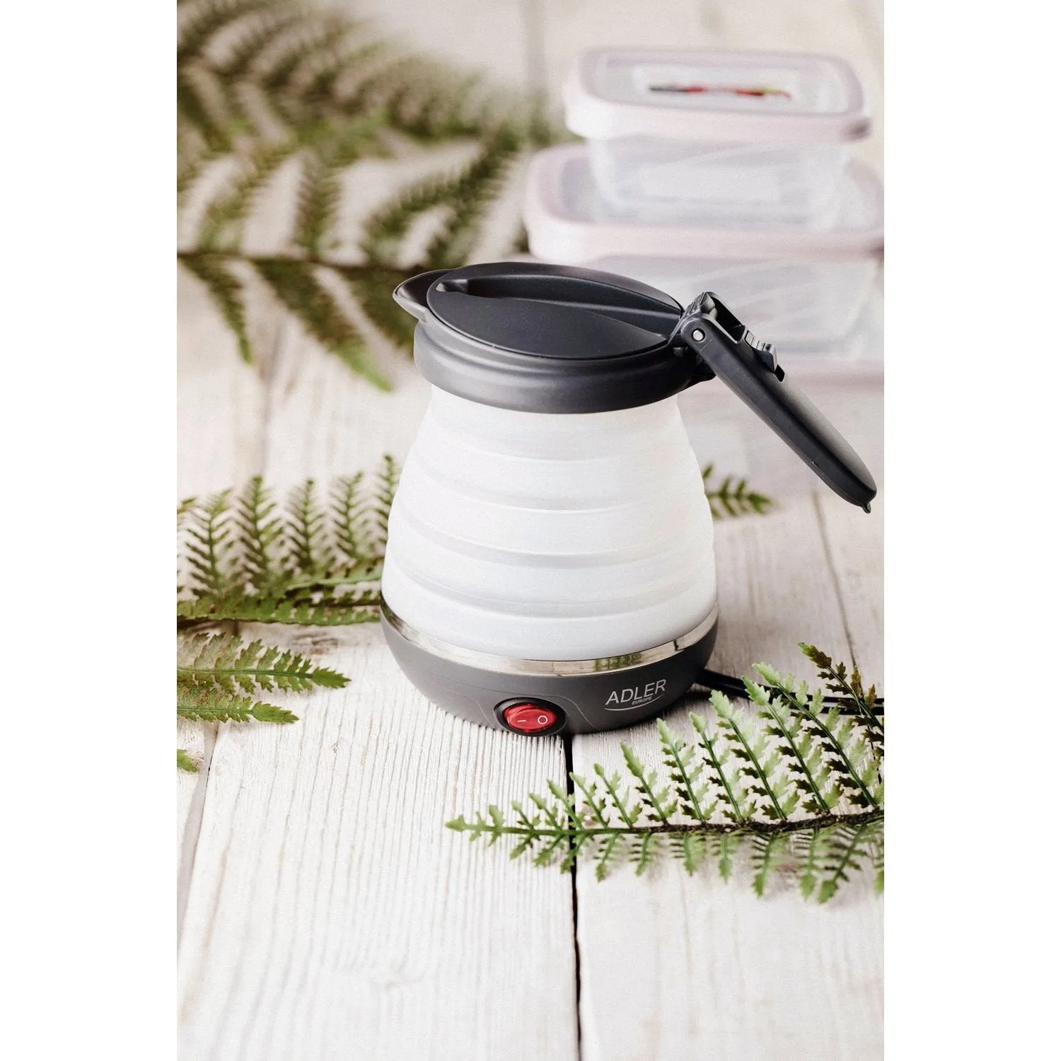 Travel silicone kettle Adler AD 1279 foldable 0.6L 750W