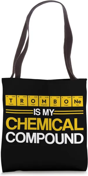 Trombone Chemical Compound Element Chemistry Periodic Table Tote Bag
