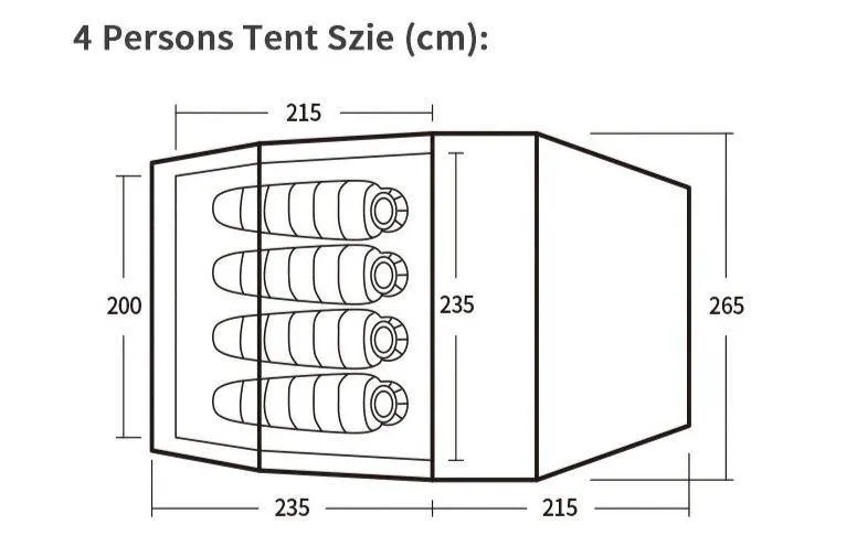 Tunnel Tent 2-4 Persons