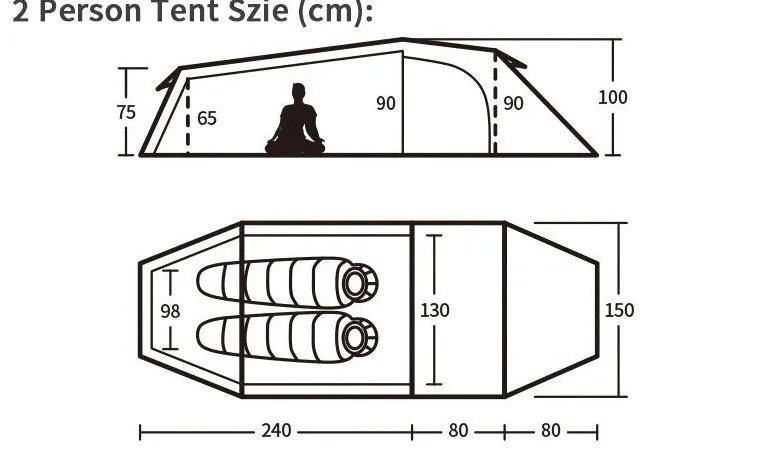 Tunnel Tent 2-4 Persons