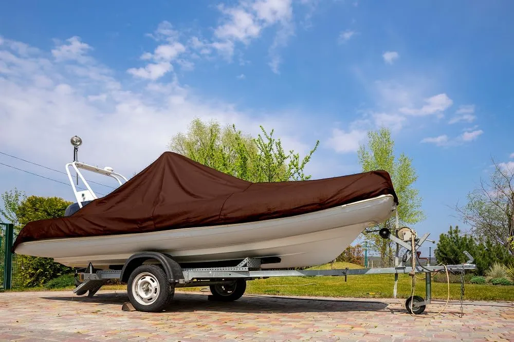 Ultra Heavy Duty Tarp Waterproof Large Cover | Brown, 6' x 20' 16 Mil Thick | Rip Proof Tarps | Thick Weave Material, UV Resistant Great for Tarpaulin Canopy Tent, Boat, RV or Pool Cover