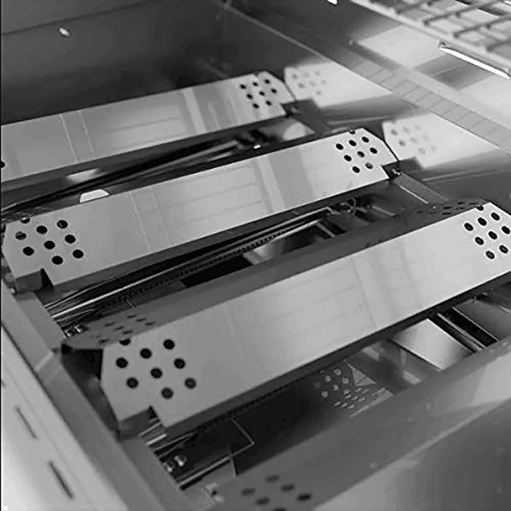 Uniflasy Grill Heat Plates Replacement Parts for Nexgrill 720-0830H, Stainless Steel Heat Tents, Burner Cover, Flame Tamer, Heat Shield for Home Depot Nexgrill 4 Burner 720-0830H, 14.6 Inch