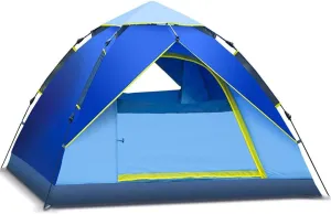 VejiA Tent Outdoor Camping Portable Waterproof Breathable Multifunction Automatic Family Tents 3-4 Person