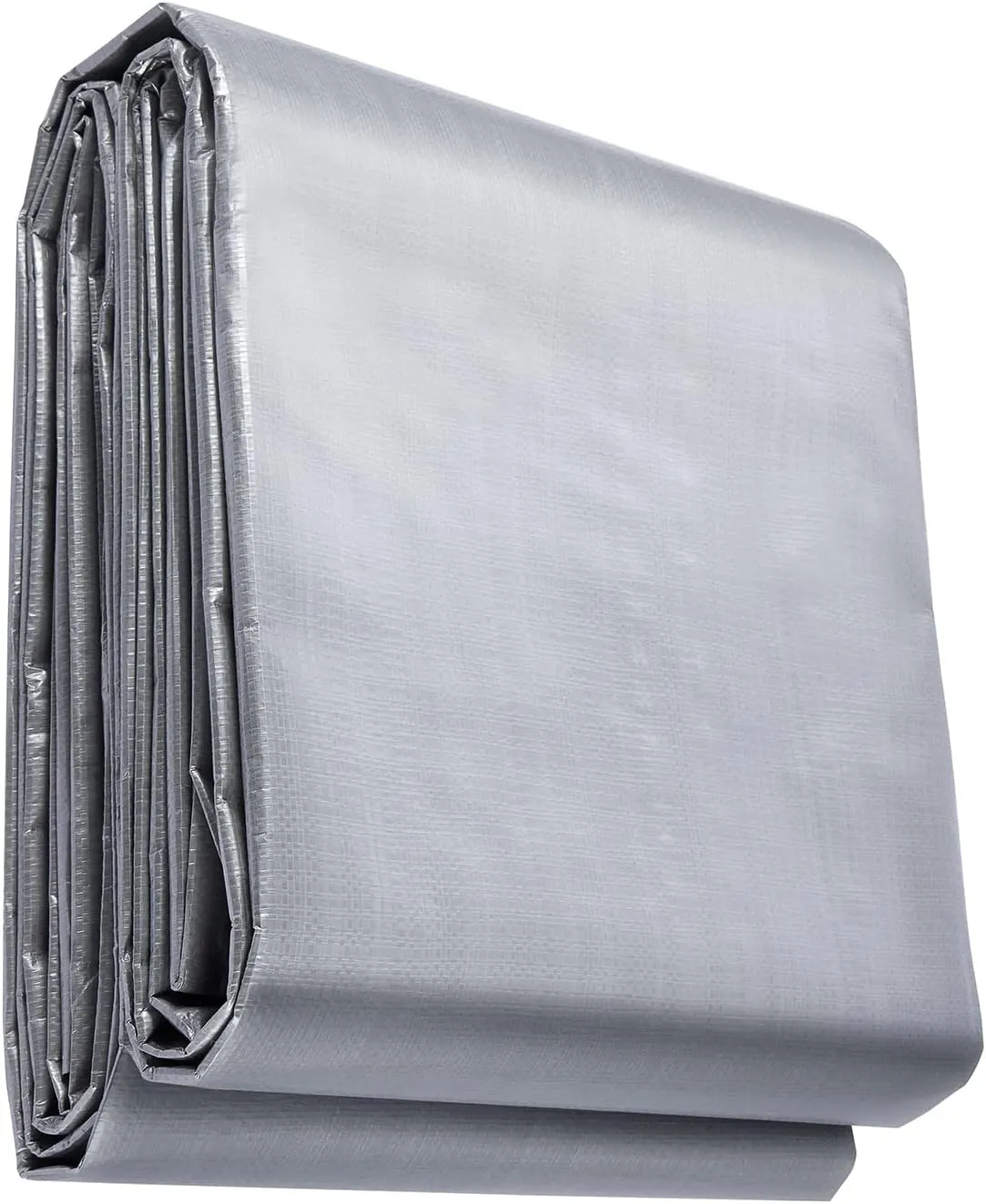 VEVOR Tarp Waterproof 16x20 ft, Plastic Poly Tarp Cover 10 Mil, Multi Purpose Tear UV and Temperature Resistant Outdoor Tarpaulin with High Durability Reinforced Grommets (Silver/Brown)
