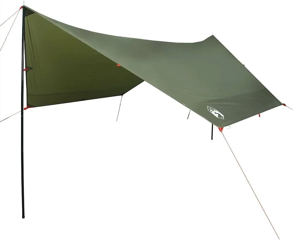 vidaXL Camping Tarp Olive Green 172.4x148.0x83.5 Waterproof