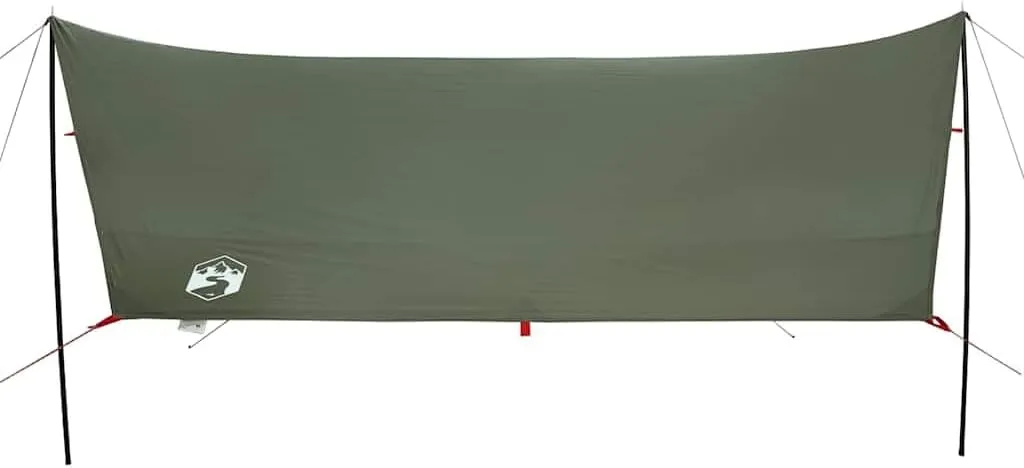 vidaXL Camping Tarp Olive Green 172.4x148.0x83.5 Waterproof