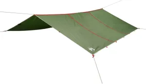 vidaxl Camping tarp - Waterproof Outdoor shelter - 185t Polyester - 165.4" x 173.2" - Trekking/Hiking tarp, Green