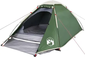 vidaXL Camping Tent Dome 2-Person Green Waterproof