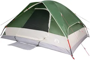 vidaXL Family Tent Dome 6-Person Green Waterproof