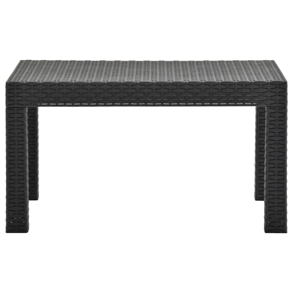 vidaXL Garden Table Anthracite Polypropylene Medium Lightweight