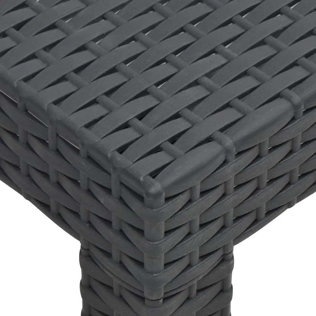 vidaXL Garden Table Anthracite Polypropylene Medium Lightweight