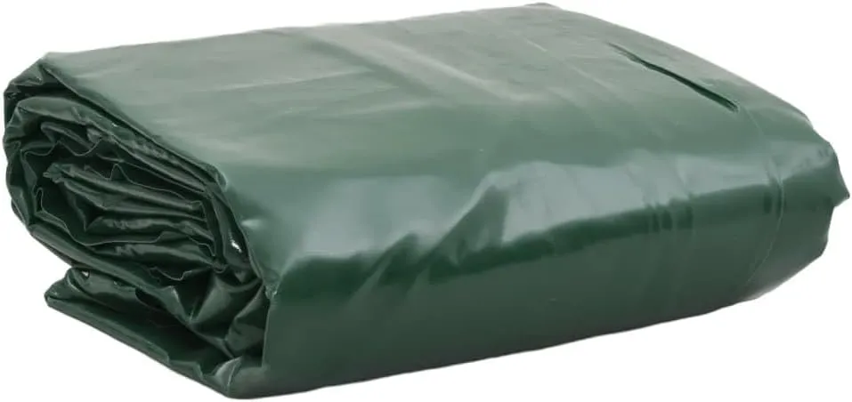 vidaXL Tarpaulin Green 13.1x13.1' 7.11 oz/ft²