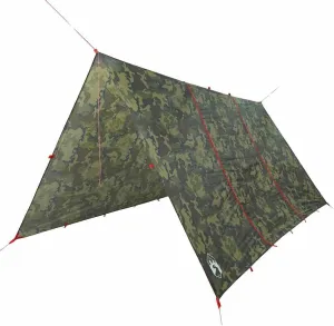vidaXL Waterproof Camping Tarp - 177.6" x 165.4" Camouflage Shelter/Trek/Tent Ground Cover