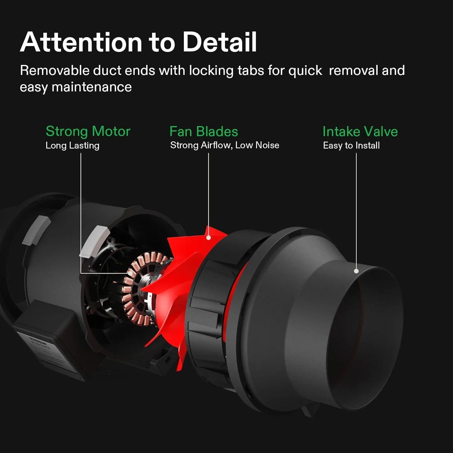 VIVOSUN 8 Inch 720 CFM Inline Fan with Speed Controller, 8 Inch Carbon Filter and 25 Feet of Ducting, Temperature Humidity Monitor for Grow Tent Ventilation