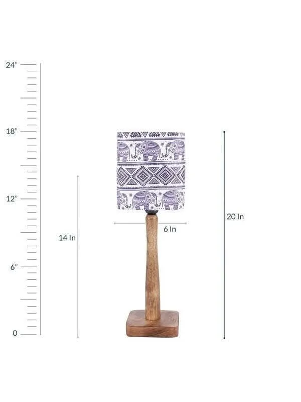 Warli Art Wooden Lamp