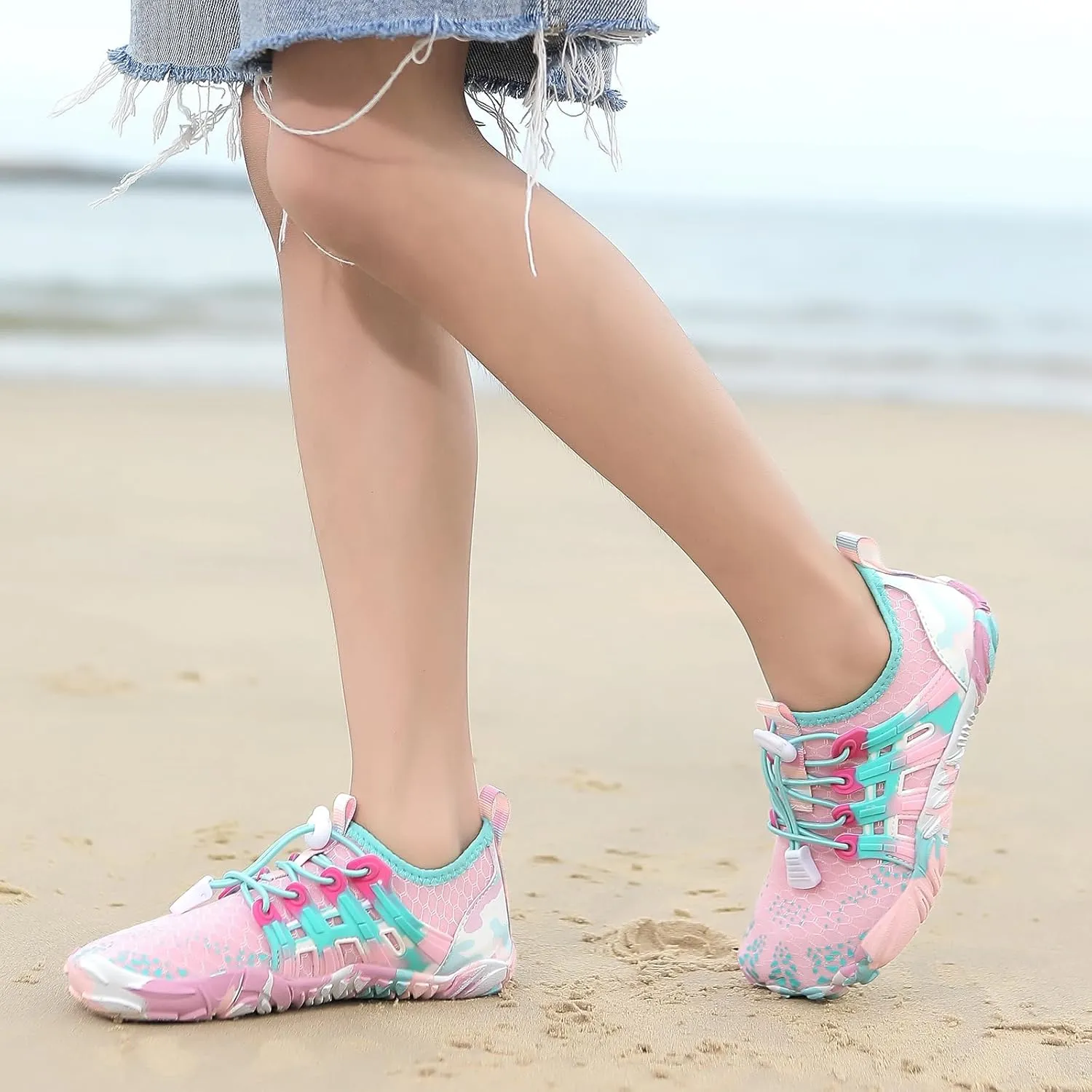Water Shoes for Kids Boys Girls Aqua Socks Barefoot Beach Sports Swim Pool Outdoor Lightweight Quick Dry Little Big Kid