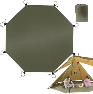 Waterproof Camping Ground Mat - Outdoor Octagonal Picnic Tarp, Multipurpose Tent Footprint | Tent Footprint Camping Tarp Thick Camping Mat, Moisture Proof Mat for Hiking Picnics Playground