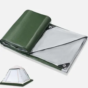 Waterproof Camping Tarp, Camping Tent Tarps, Hiking Tarp, Sun Tarp, Ground Tarp, Portable Travel Lightweight Ground Sheet Mat (2x2m(78.7X78.7in))
