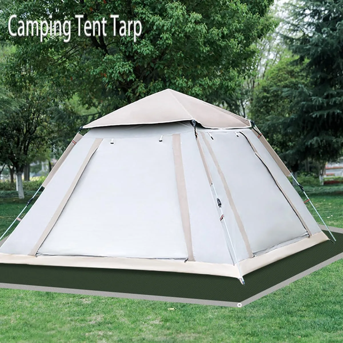 Waterproof Camping Tarp, Camping Tent Tarps, Hiking Tarp, Sun Tarp, Ground Tarp, Portable Travel Lightweight Ground Sheet Mat (2x2m(78.7X78.7in))