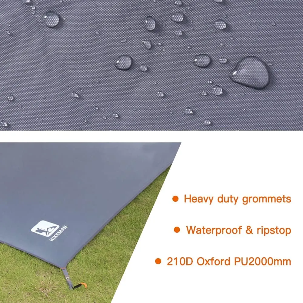 Waterproof Camping Tarp Thicken Picnic Mat Durable Beach Pad Multifunctional Tent Footprint Sun Canopy Ground Sheet for Hiking Traveling Backpackin