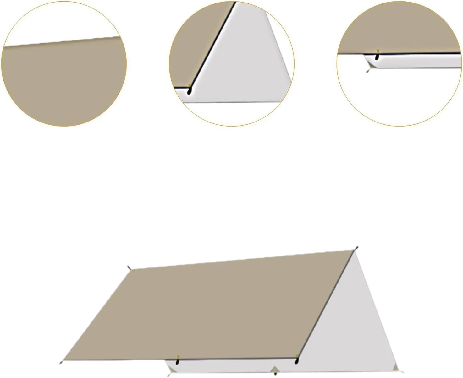Waterproof Canopy Tarp for Camping and Outdoor Use