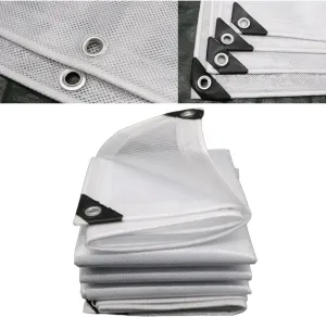 Waterproof Tarp Tent Cover Camping Tarp for Under Tent Multi Purpose Protective Cover Durable Waterproof Weather Proof Rip and Tear Resistant 4.92ft x 6.56ft White