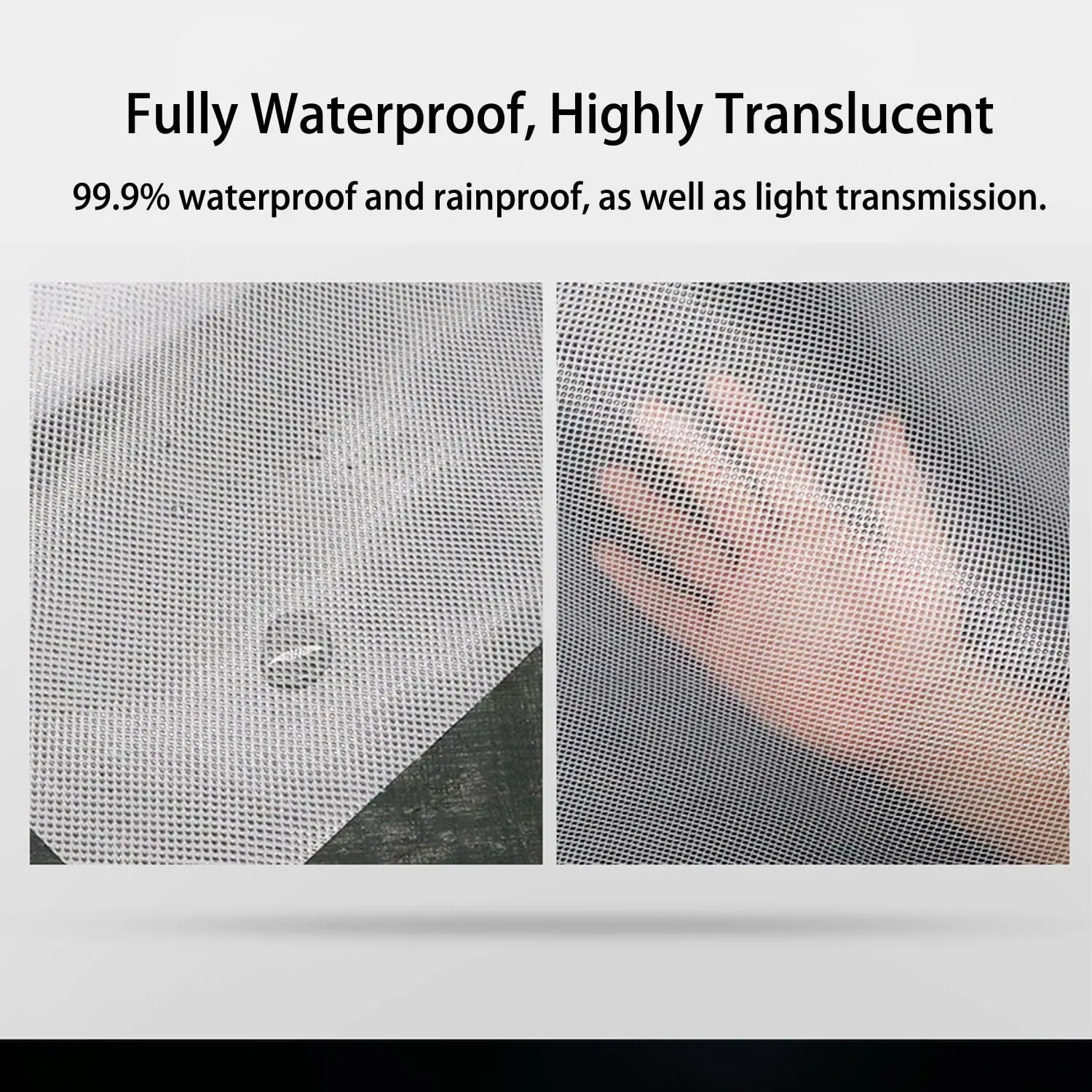 Waterproof Tarp Tent Cover Camping Tarp for Under Tent Multi Purpose Protective Cover Durable Waterproof Weather Proof Rip and Tear Resistant 4.92ft x 6.56ft White