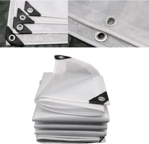Waterproof Tarp Tent Cover Large Tarp for Under Tent Multi Purpose Protective Cover Durable Waterproof Weather Proof Rip and Tear Resistant 3.28ft x 4.92ft White