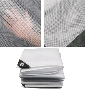 Waterproof Tarp Tent Cover Plastic Tarp Waterproof for Under Tent Multi Purpose Protective Cover Durable Waterproof Weather Proof Rip and Tear Resistant 3.28ft x 4.92ft White