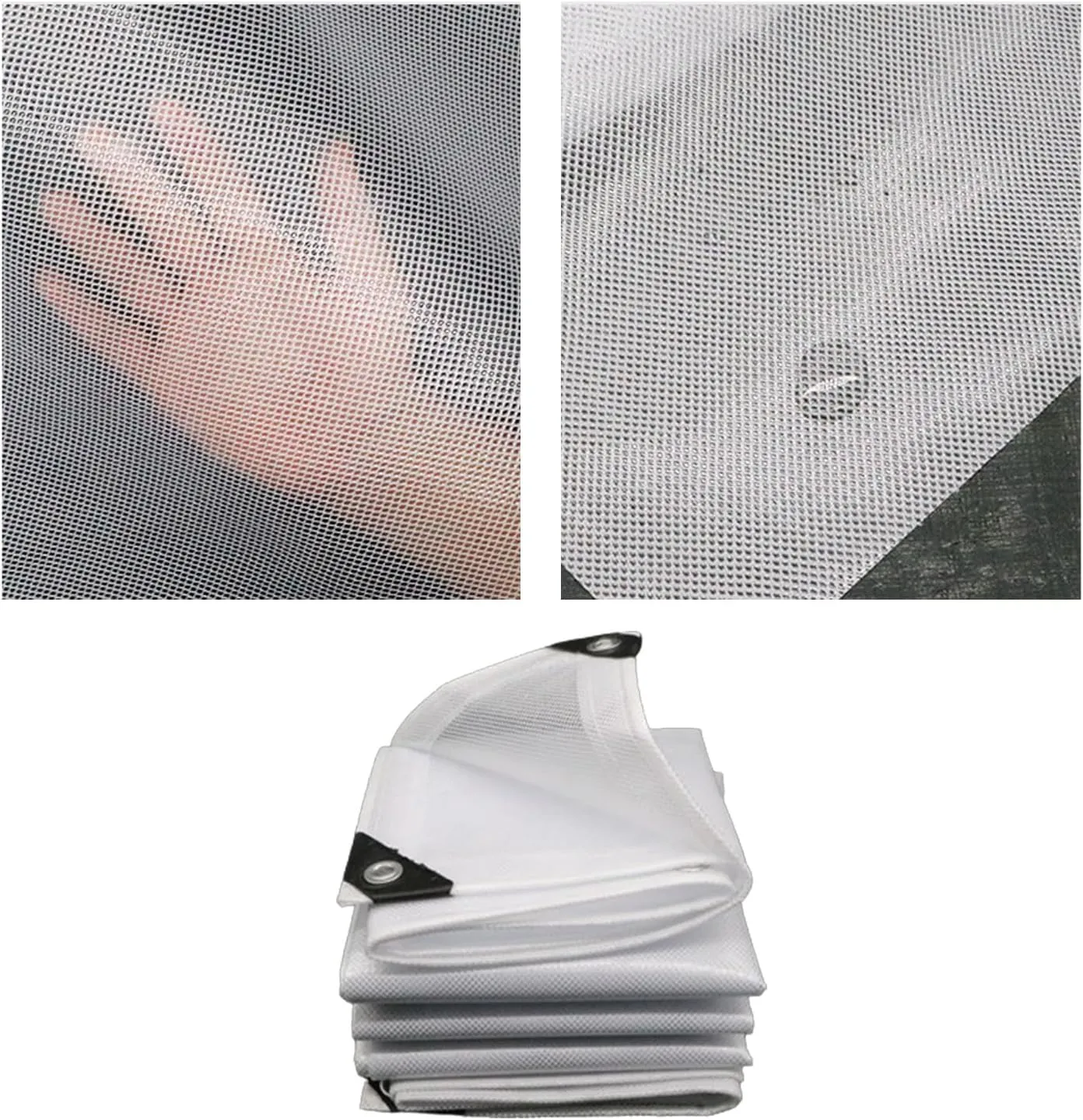 Waterproof Tarp Tent Cover Tarp for Under Tent for Under Tent Multi Purpose Protective Cover Durable Waterproof Weather Proof Rip and Tear Resistant 4.92ft x 6.56ft White