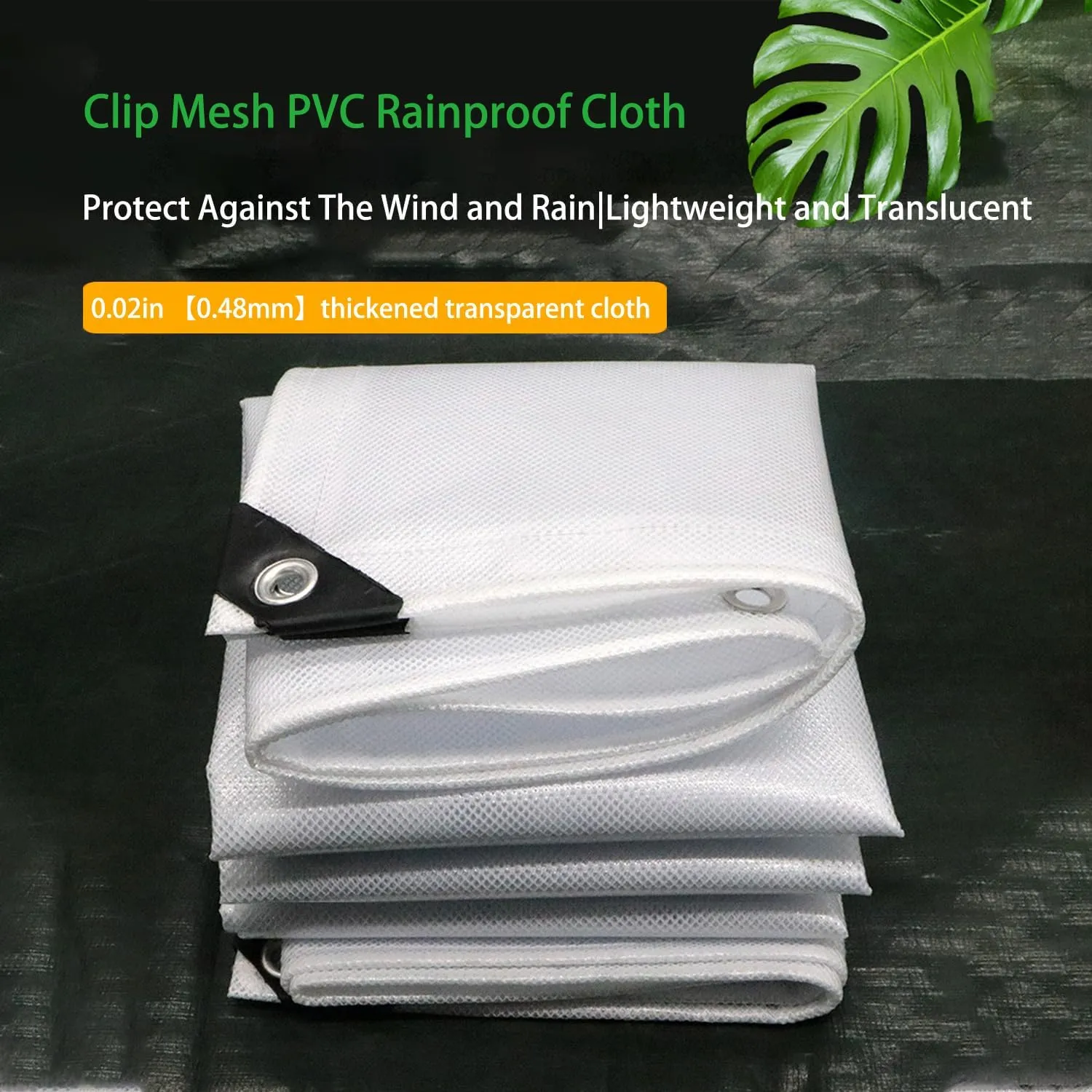 Waterproof Tarp Tent Cover Tarp for Under Tent for Under Tent Multi Purpose Protective Cover Durable Waterproof Weather Proof Rip and Tear Resistant 4.92ft x 6.56ft White