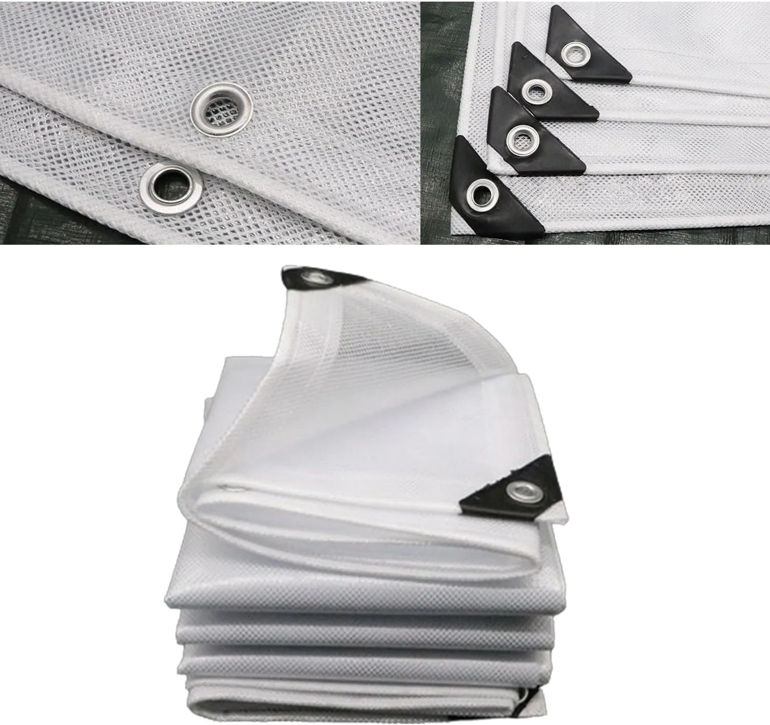 Waterproof Tarp Tent Cover Tent Tarps Waterproof Under Tent for Under Tent Multi Purpose Protective Cover Durable Waterproof Weather Proof Rip and Tear Resistant 2.46ft x 6.56ft White