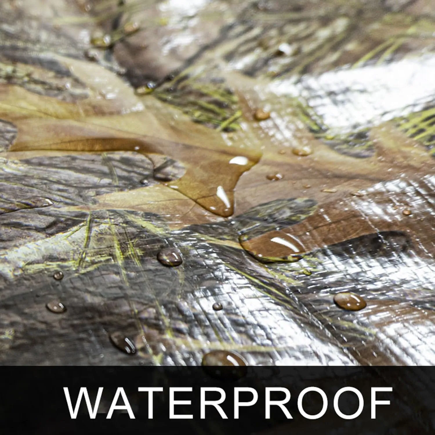 Waterproof Tarp with Metal Grommets, Poly Tarp Covershade Tarp for Camping, Picnic Mat, Emergency Rain Shelter Tarpaulin