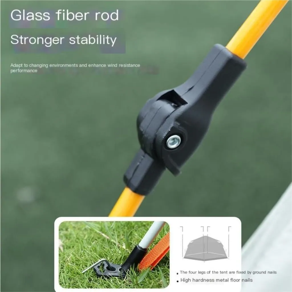 Weatherproof Tents Tent Outdoor Camping Automatic Tent Quick-Open Camping Fake Double-Layer Folding Camp Tent Camping Equipment Camping and Hiking Tents