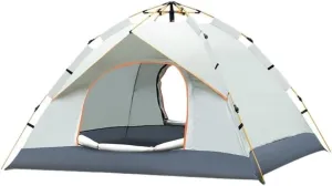 Weatherproof Tents Tent Outdoor Camping Automatic Tent Quick-Open Camping Fake Double-Layer Folding Camp Tent Camping Equipment Camping and Hiking Tents