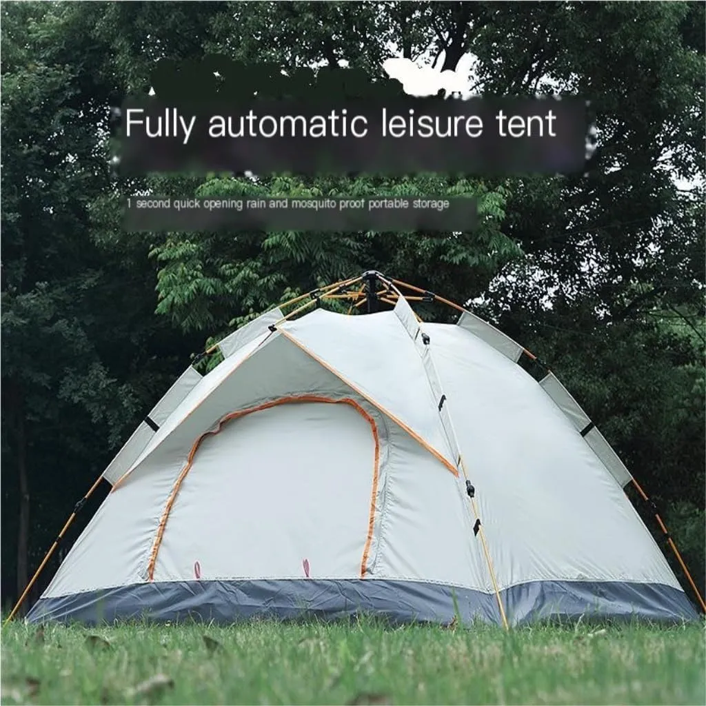 Weatherproof Tents Tent Outdoor Camping Automatic Tent Quick-Open Camping Fake Double-Layer Folding Camp Tent Camping Equipment Camping and Hiking Tents