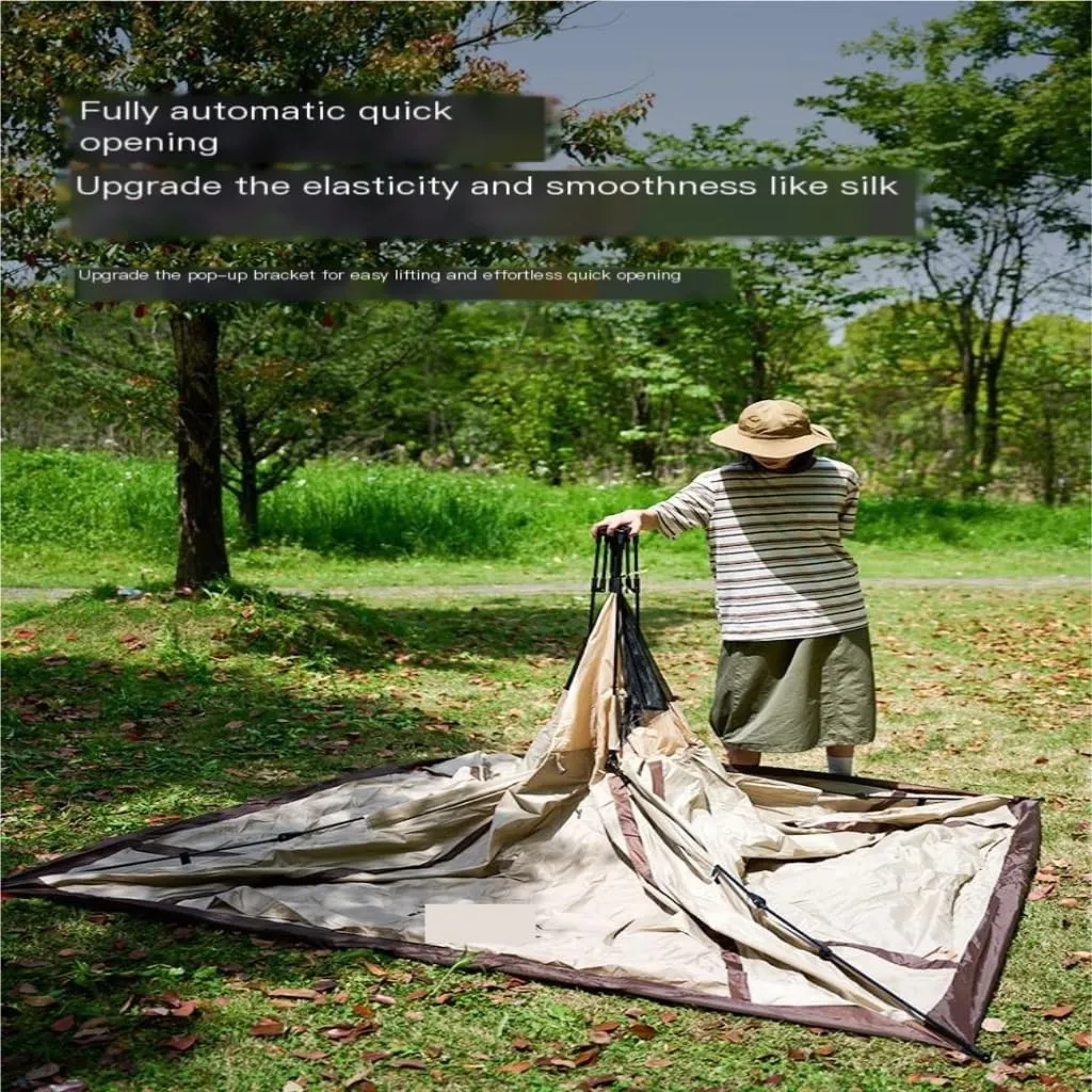 Weatherproof Tents Tent Outdoor Camping Windproof Tent Camping Fully Automatic Double Layer Tent Outdoor Portable Awning Camping and Hiking Tents