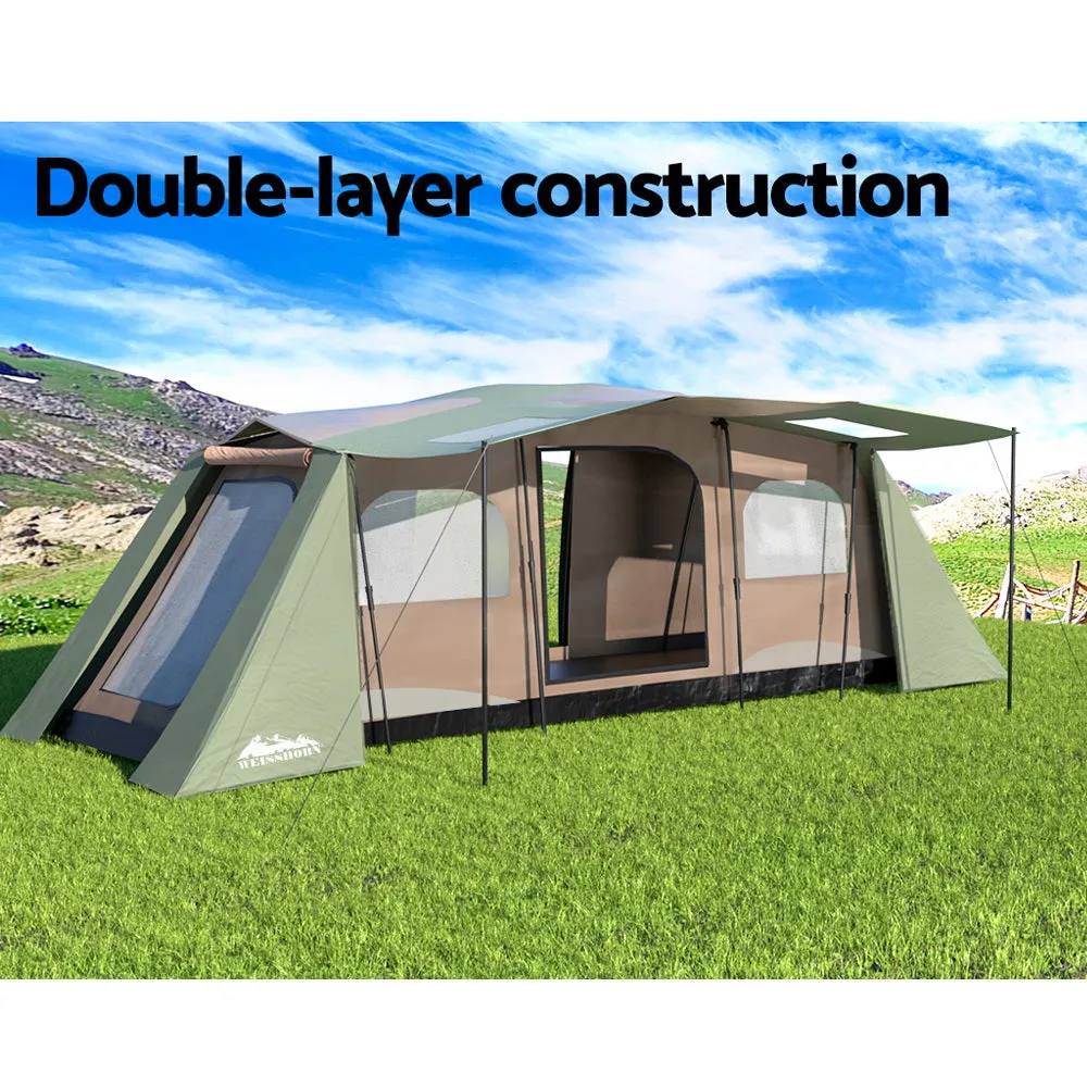 Weisshorn Instant Up Camping Tent 10 Person Outdoor Family Hiking Tents 3 Rooms-VIC_Rural