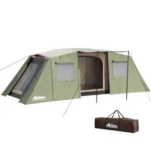 Weisshorn Instant Up Camping Tent 10 Person Outdoor Family Hiking Tents 3 Rooms-VIC_Rural