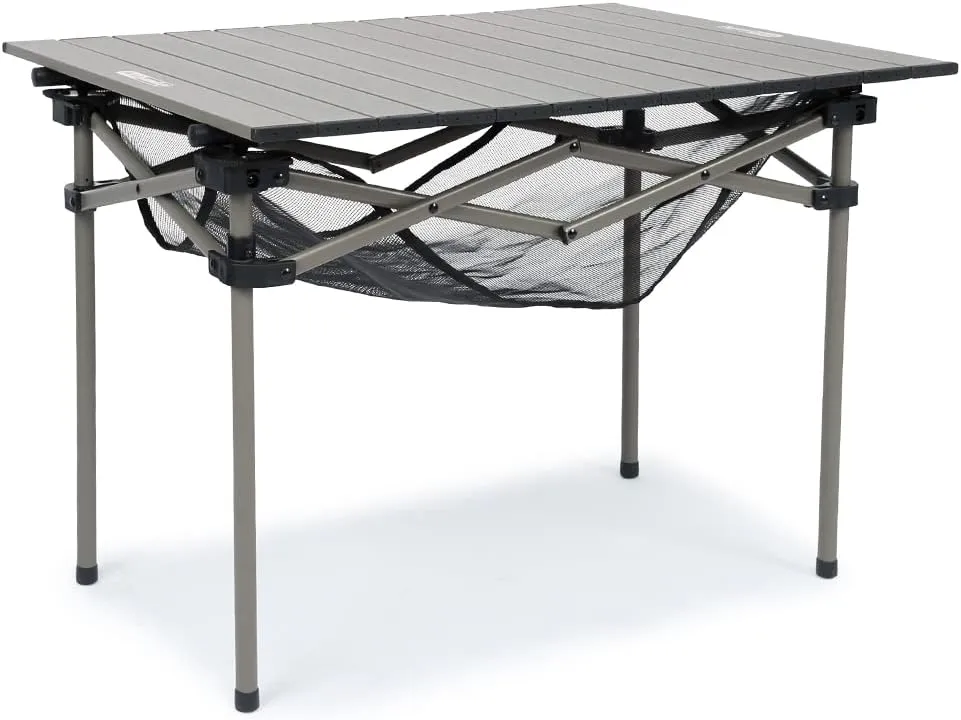 Whitsunday Aluminum Folding Outdoor Camping Table Compatible with Wagons (Desert Sand, Rectangular(H))