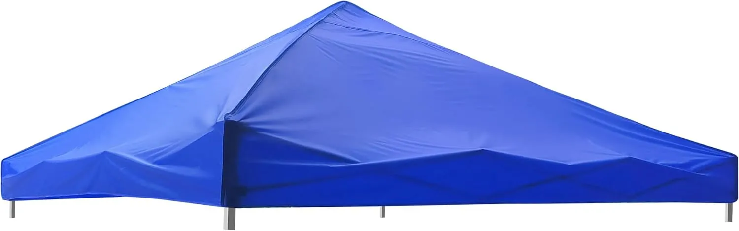Windyun 10x10 Pop up Canopy Replacement Top 420D Outdoor Oxford Fabric Canopy Shade Heavy Duty Square Canopy Replacement Cover for Straight Leg Tent, Only Top Cloth (Blue)
