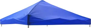 Windyun 10x10 Pop up Canopy Replacement Top 420D Outdoor Oxford Fabric Canopy Shade Heavy Duty Square Canopy Replacement Cover for Straight Leg Tent, Only Top Cloth (Blue)