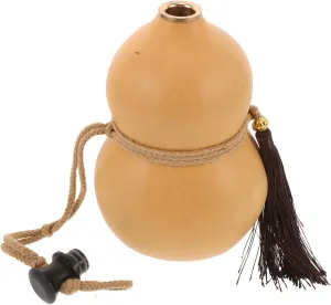 Wine Gourd Ornaments Collapsible Water Bottles Sport Water Bottle Cute Gourd Style Water Bottle Foldable Water Bottle Gourd Water Bottle Large Bottle Gourd Wooden Khaki